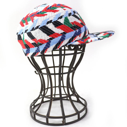 CHANEL cap 16S Outer: 57% polyamide (nylon), Outer: 30% polyester, Outer: 13% cotton, Lining: 100% cotton, Other: 77% VERRE/GLASS, 23% polyurethane multicolor Airline Women Used Authentic
