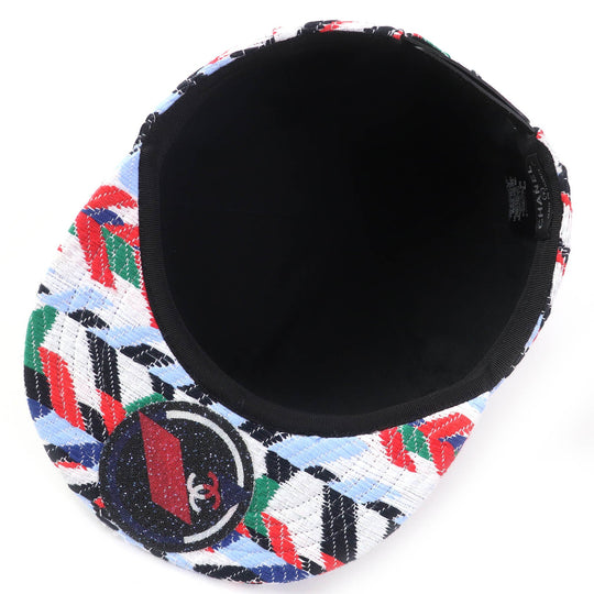 CHANEL cap 16S Outer: 57% polyamide (nylon), Outer: 30% polyester, Outer: 13% cotton, Lining: 100% cotton, Other: 77% VERRE/GLASS, 23% polyurethane multicolor Airline Women Used Authentic