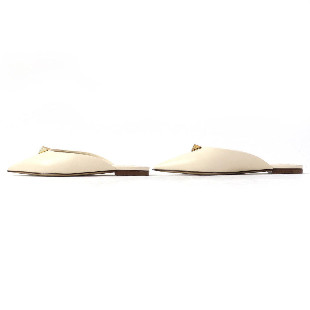 VALENTINO Sandals Main: Leather Ivory Women 35 Used Authentic