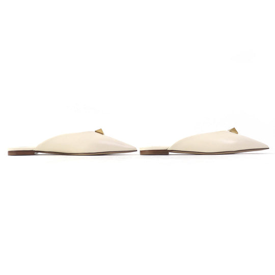 VALENTINO Sandals Main: Leather Ivory Women 35 Used Authentic
