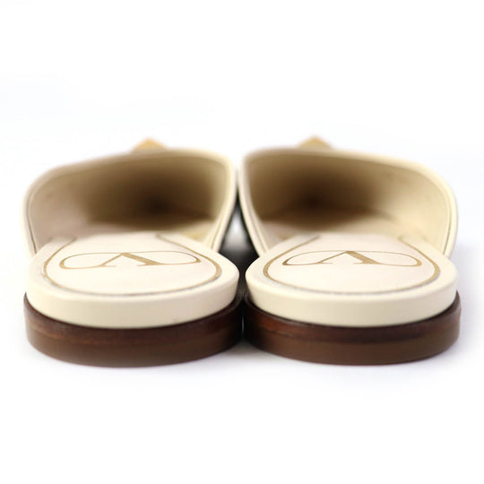 VALENTINO Sandals Main: Leather Ivory Women 35 Used Authentic