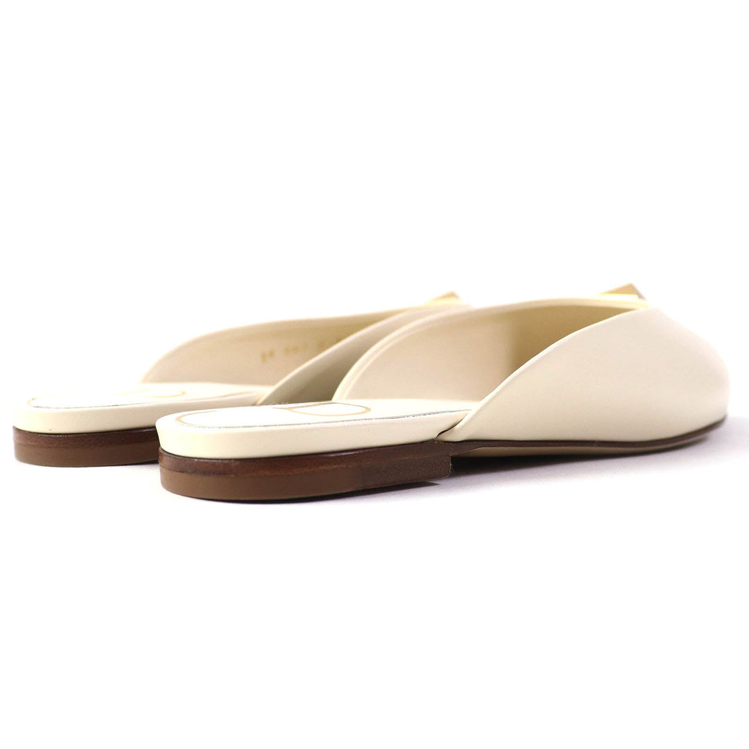 VALENTINO Sandals Main: Leather Ivory Women 35 Used Authentic