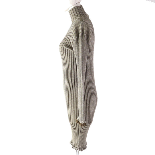 Chloe one piece Main: 67% silk, Main: 33% polyester, Other: 100% polyamide Boyish Khaki Women XS Used Authentic