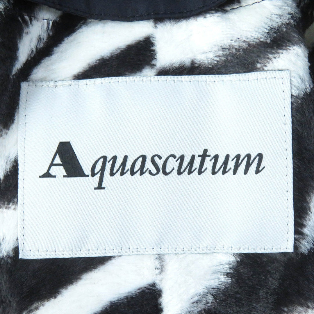 Aquascutum coat nylon Navy Women S Used Authentic