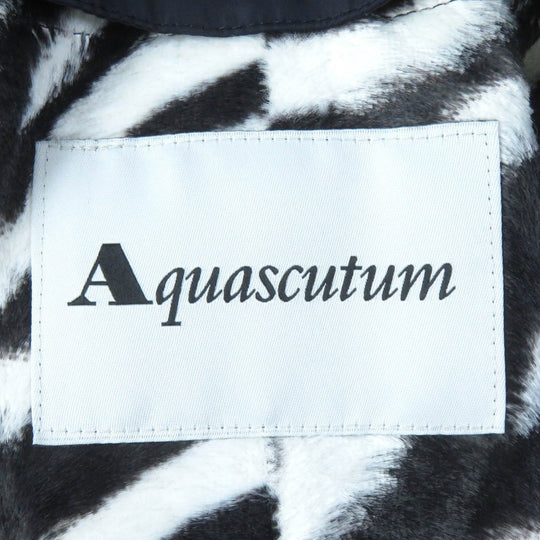 Aquascutum coat nylon Navy Women S Used Authentic