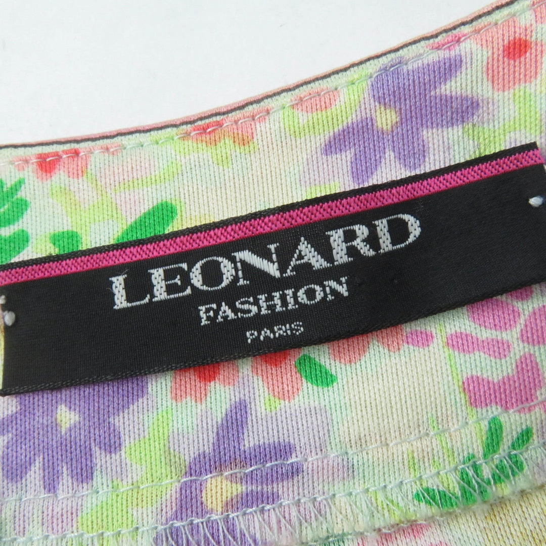 LEONARD FASHION cardigan 399110 Main: 100% cotton, Main: multicolor Women L Used Authentic