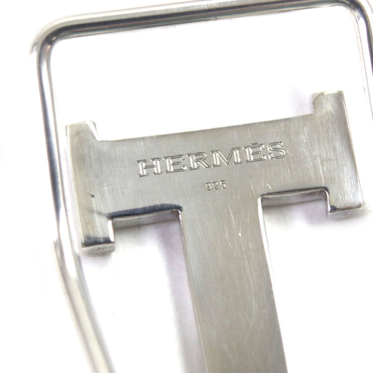 HERMES Money clip 925 Silver mens Used Authentic