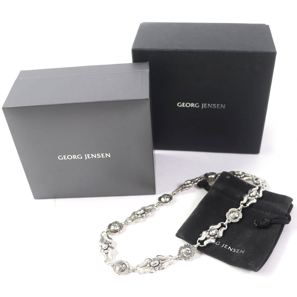 Georg Jensen Necklace 10 Main�FSV925 Silver Women Used Authentic