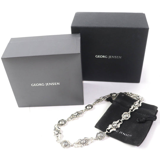 Georg Jensen Necklace 10 Main�FSV925 Silver Women Used Authentic