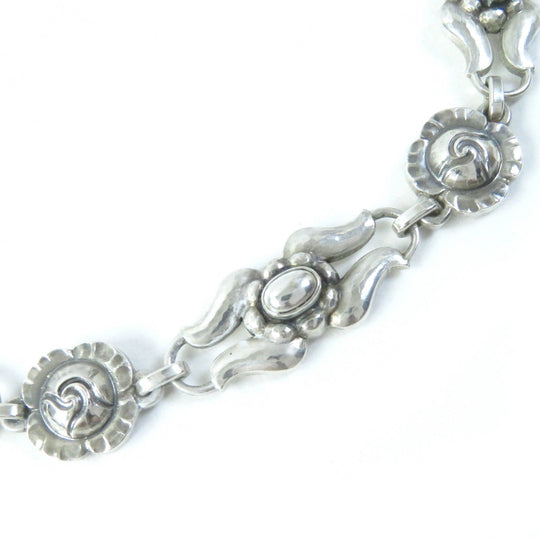Georg Jensen Necklace 10 Main�FSV925 Silver Women Used Authentic