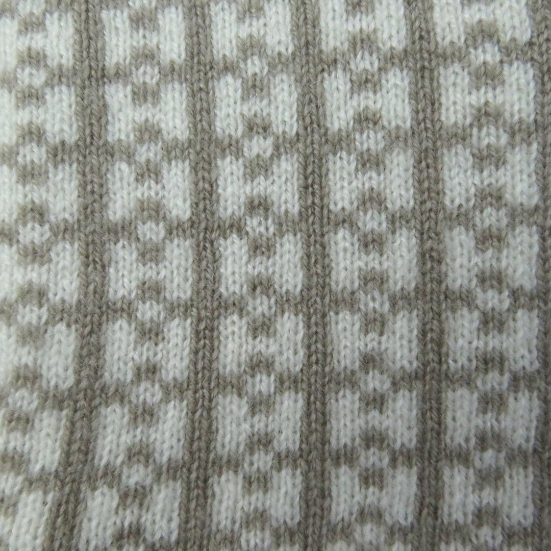HERMES gloves Main: 100% cashmere Greige Ivory Hope Women S Used Authentic