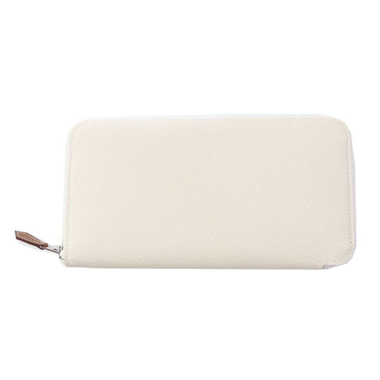 HERMES Long Wallet Purse Epsom Kle Azap Long Silk Inn Women Used Authentic