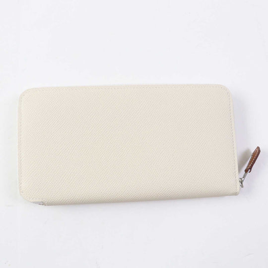 HERMES Long Wallet Purse Epsom Kle Azap Long Silk Inn Women Used Authentic