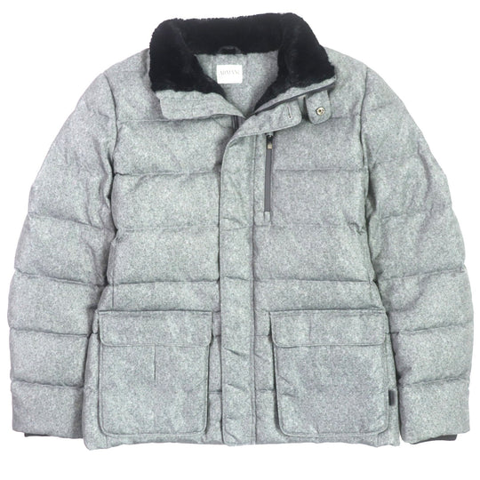 ARMANI COLLEZIONI Down jacket polyester gray mens EU 52 Used Authentic