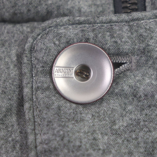 ARMANI COLLEZIONI Down jacket polyester gray mens EU 52 Used Authentic
