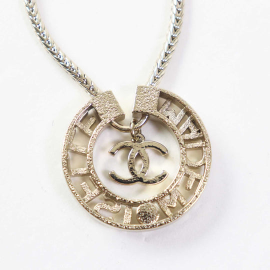 CHANEL Necklace Y22X Gold Plated, Faux Pearl, Rhinestone gold MADEMOISELLE Women Used Authentic