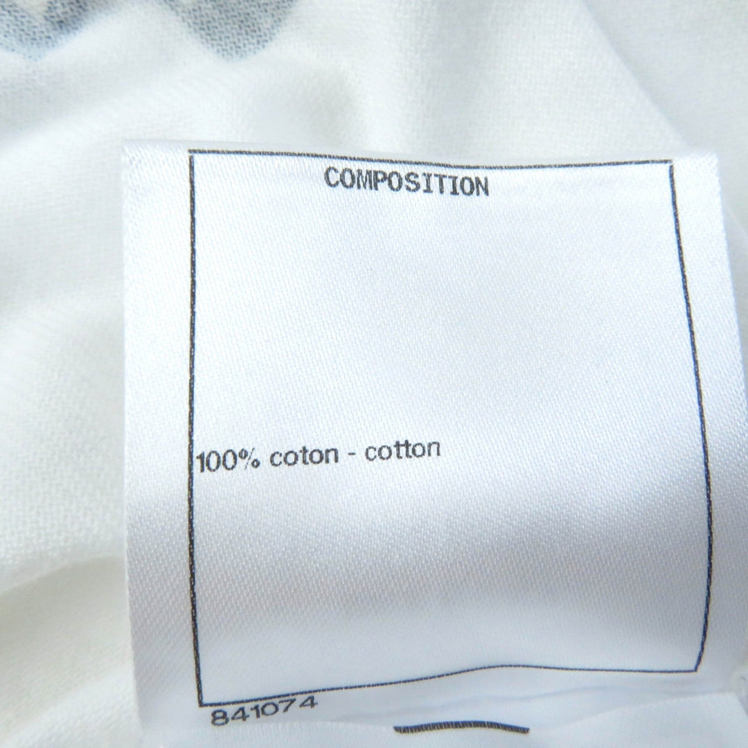CHANEL Cut P63300 Main: 100% cotton White black Women S Used Authentic