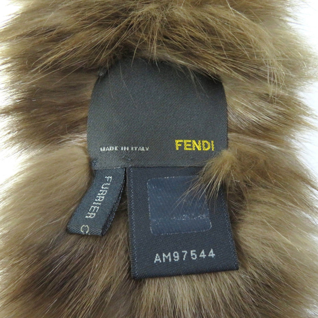 FENDI Stall Main: Russian sable Brown Women Used Authentic