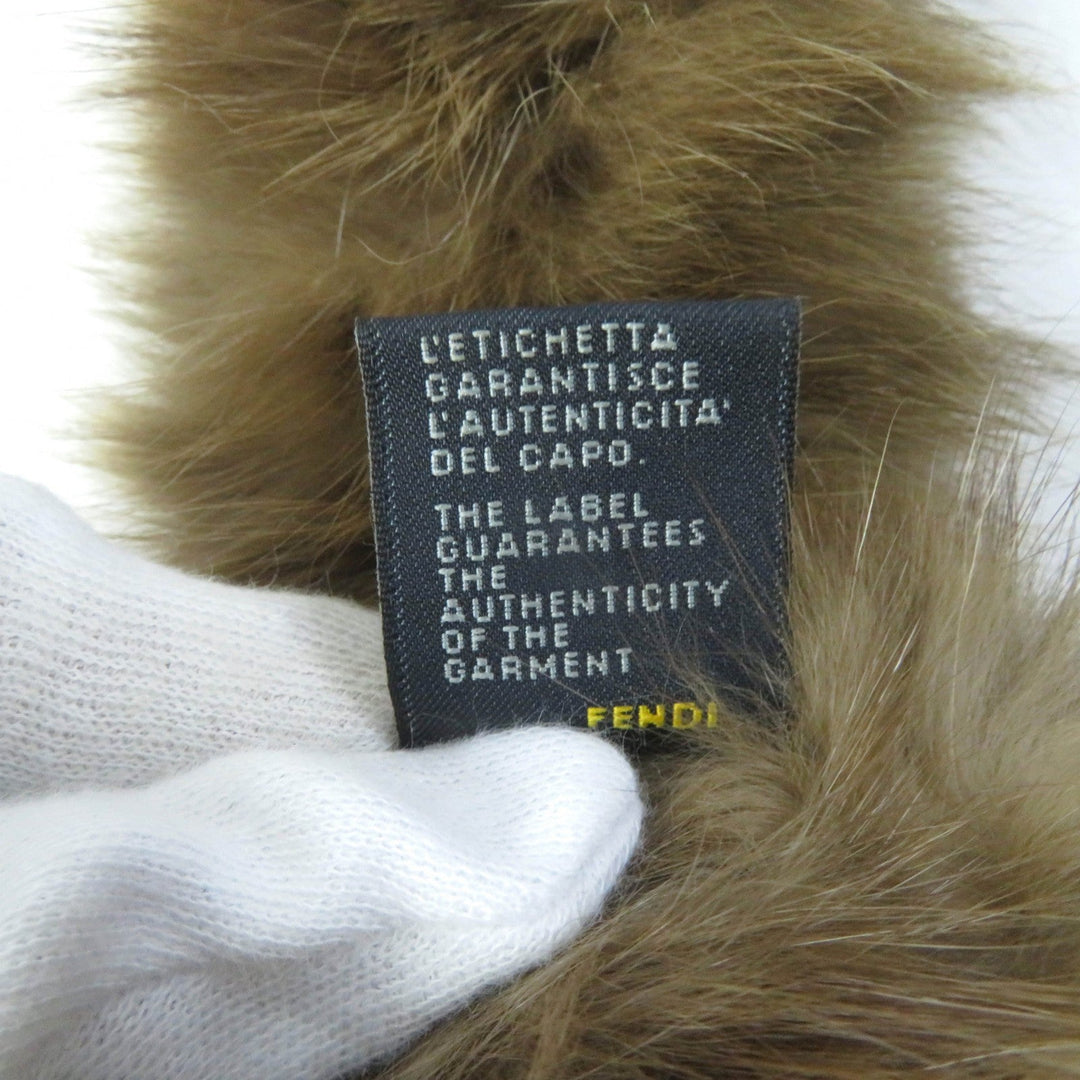 FENDI Stall Main: Russian sable Brown Women Used Authentic