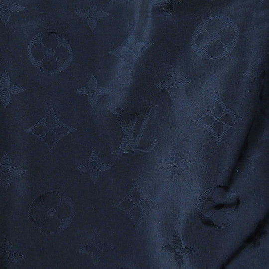 LOUIS VUITTON flare skirt Outer: 53% polyester, Outer: 47% silk, Lining: 100% cotton Navy Women 34 Used Authentic