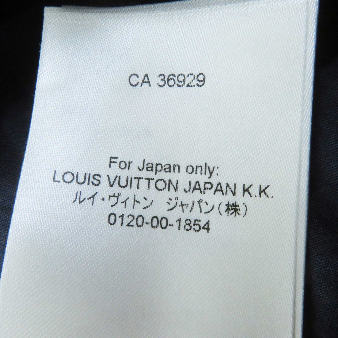 LOUIS VUITTON flare skirt Outer: 53% polyester, Outer: 47% silk, Lining: 100% cotton Navy Women 34 Used Authentic