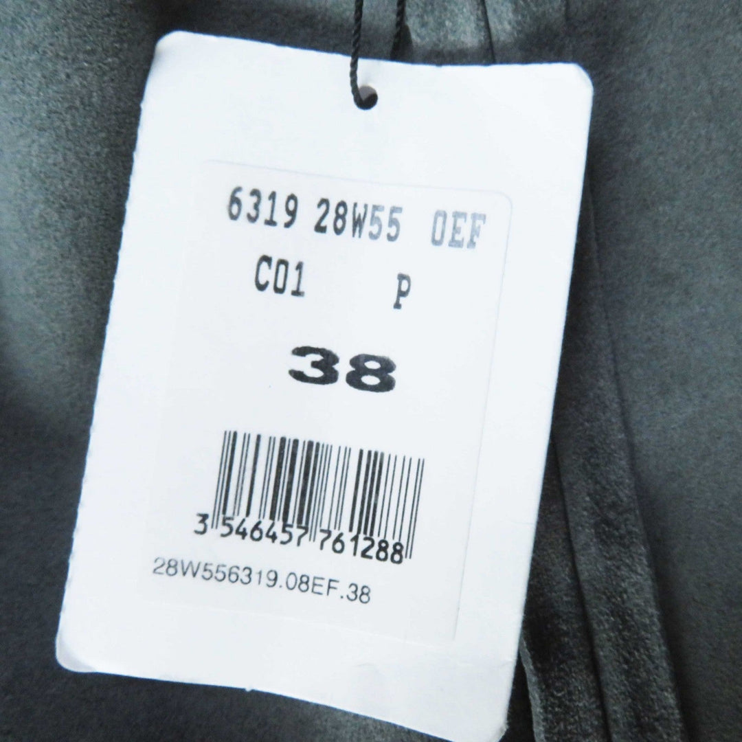 CELINE Leather coat 28W556319 Main: fur (cow) Part: sheep leather gray Phoebe Philo Women 38 Used Authentic