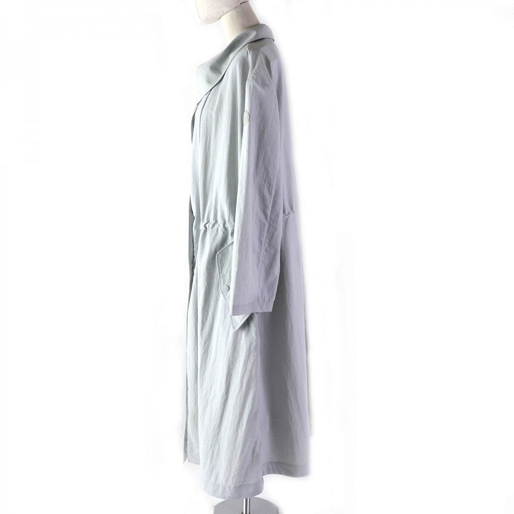 EMPORIO ARMANI coat Main: Polyamide (nylon) 60%, Main: Viscose (rayon) 40% Light gray type Women 38 Used Authentic