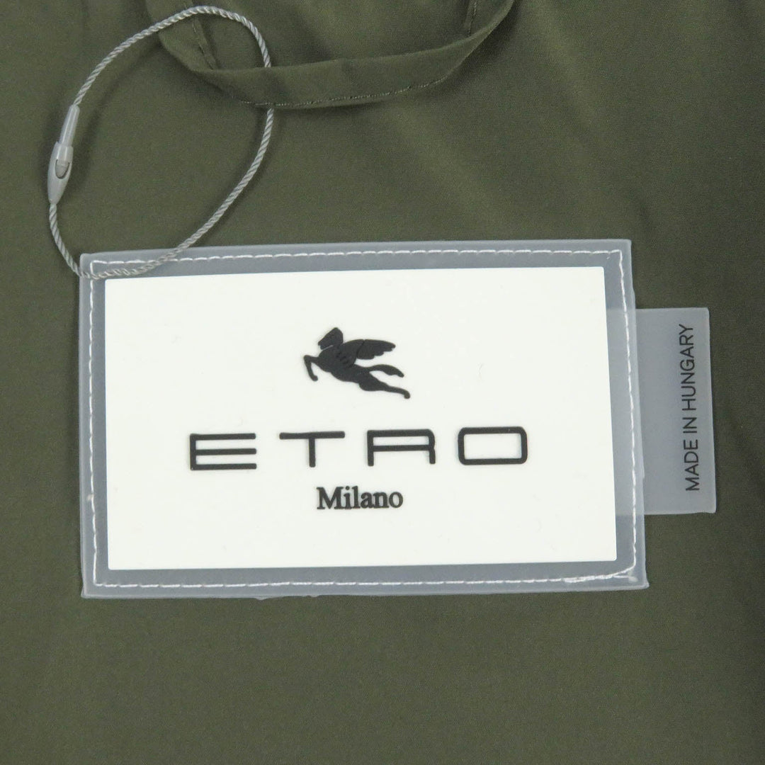 ETRO Down jacket Outer: 100% nylon, Lining: 100% polyester, Filling: 85% down, Filling: 15% feather multicolor mens 46 Used Authentic