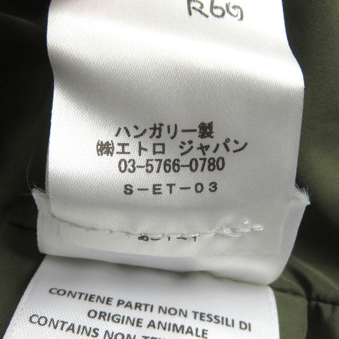 ETRO Down jacket Outer: 100% nylon, Lining: 100% polyester, Filling: 85% down, Filling: 15% feather multicolor mens 46 Used Authentic