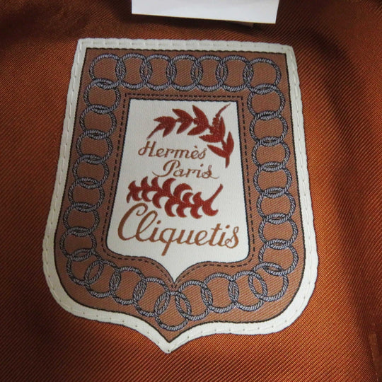 HERMES Casquette Outer: 96% cotton, Outer: 4% polyurethane, Lining: 65% rayon, Lining: 35% cotton, Part: 100% polyester, Lining trimming: 56% cotton, 44% rayon Leather part: Sheepskin Beige camel Kapoor Cricketis Women 57 Used Authentic