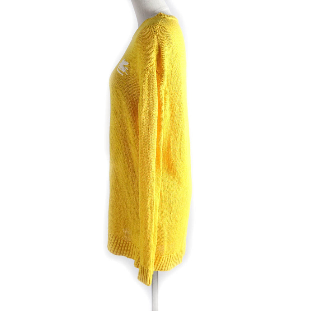 ETRO knit Main: 70% linen, Main: 30% silk yellow Women 38 Used Authentic