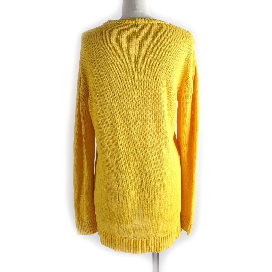 ETRO knit Main: 70% linen, Main: 30% silk yellow Women 38 Used Authentic