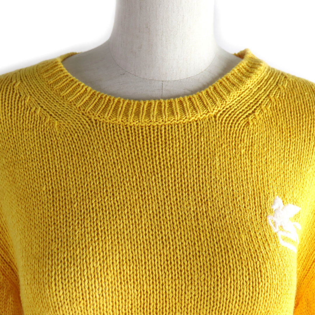 ETRO knit Main: 70% linen, Main: 30% silk yellow Women 38 Used Authentic