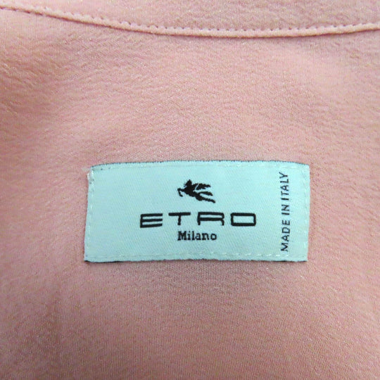 ETRO blouse Main: 100% silk pink Women 38 Used Authentic