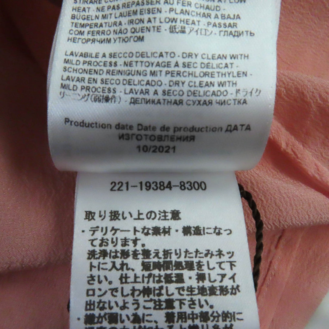 ETRO blouse Main: 100% silk pink Women 38 Used Authentic