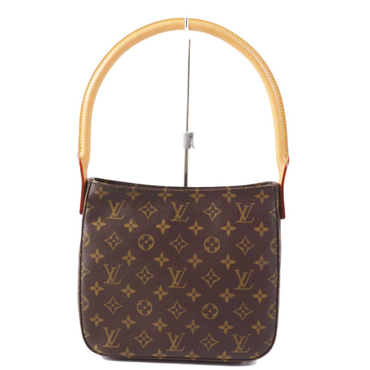 LOUIS VUITTON Shoulder Bag M51146 Monogram canvas, tanned leather Brown Monogram LoopingMM Women Used Authentic