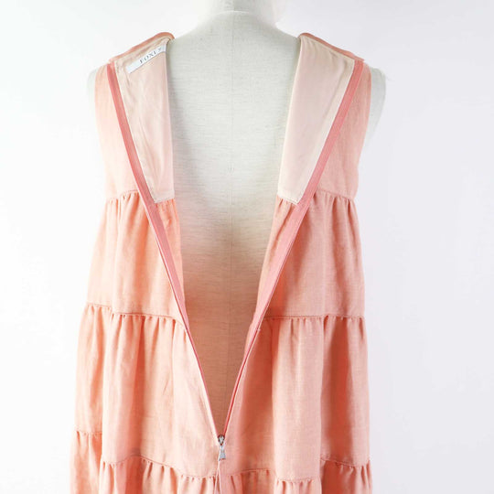 FOXEY one piece 42828 Outer: 100% linen, lining: 100% cupra pink Dress Eze Women 38 Used Authentic