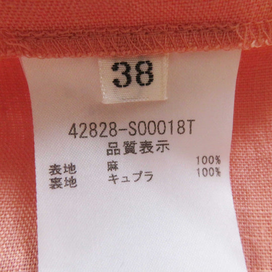 FOXEY one piece 42828 Outer: 100% linen, lining: 100% cupra pink Dress Eze Women 38 Used Authentic