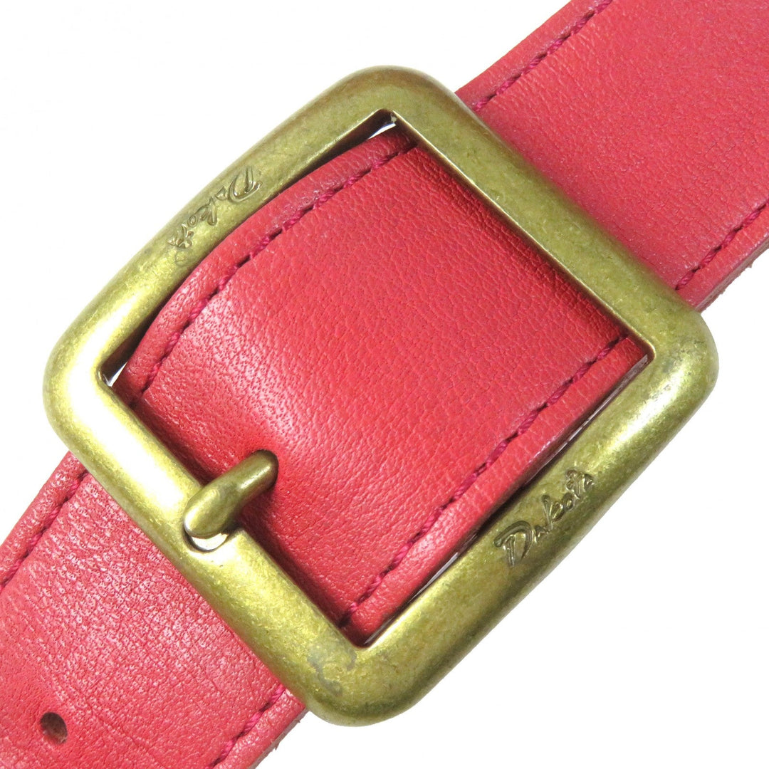 Dakota Shoulder Bag Main: Leather Red type Women Used Authentic