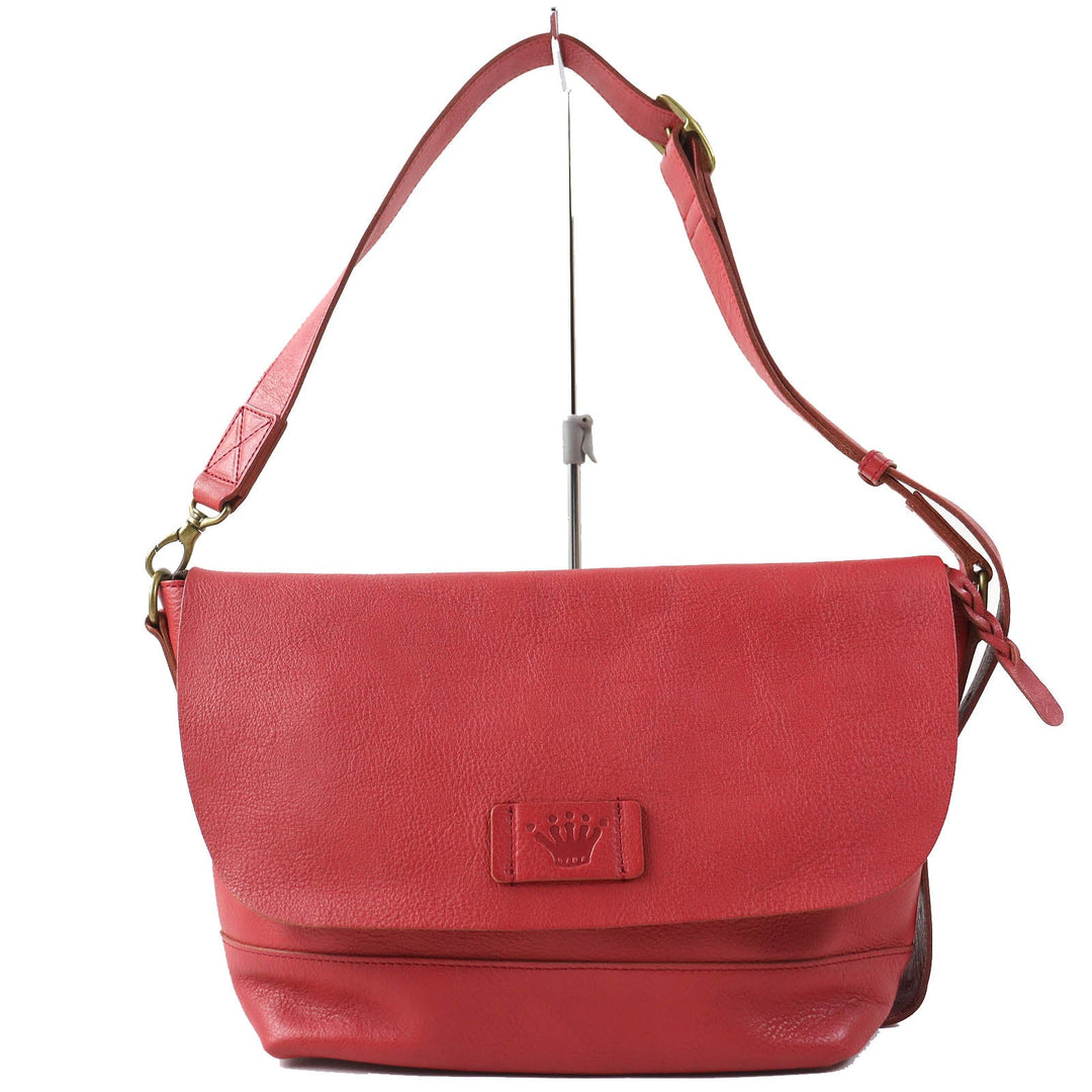 Dakota Shoulder Bag Main: Leather Red type Women Used Authentic