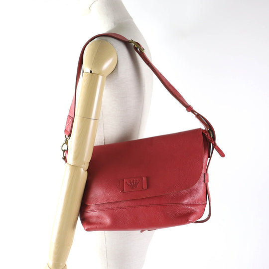 Dakota Shoulder Bag Main: Leather Red type Women Used Authentic