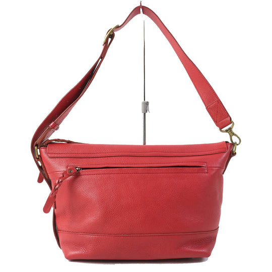 Dakota Shoulder Bag Main: Leather Red type Women Used Authentic