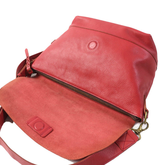 Dakota Shoulder Bag Main: Leather Red type Women Used Authentic
