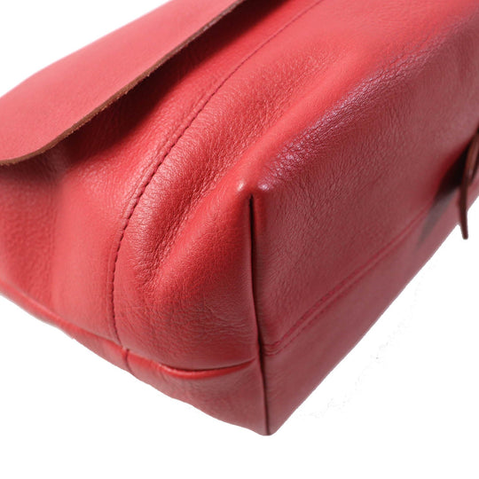 Dakota Shoulder Bag Main: Leather Red type Women Used Authentic