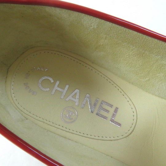 CHANEL loafers G30708 Main: Patent leather Red Women 35 1/2C Used Authentic