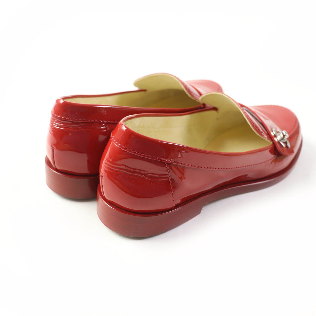 CHANEL loafers G30708 Main: Patent leather Red Women 35 1/2C Used Authentic