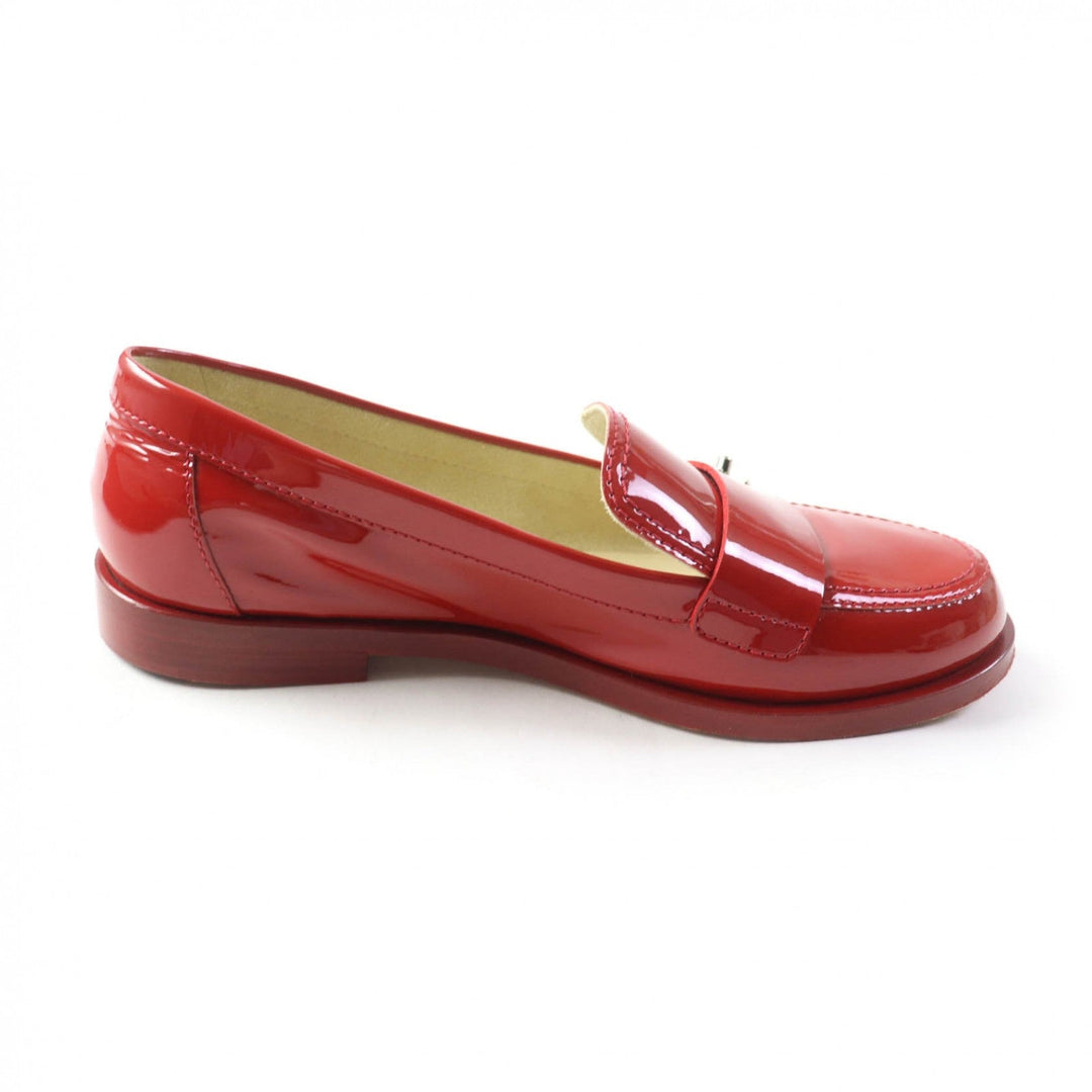 CHANEL loafers G30708 Main: Patent leather Red Women 35 1/2C Used Authentic