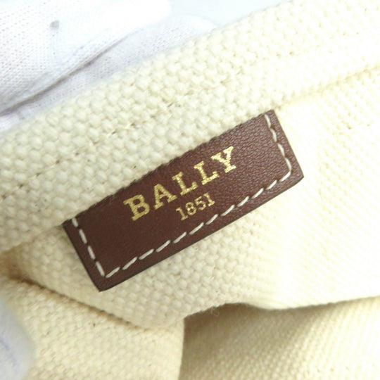 BALLY Tote Bag Main: Canvas, Part: Leather natural CABANA CRYSTALIA.ST 23 Women Used Authentic