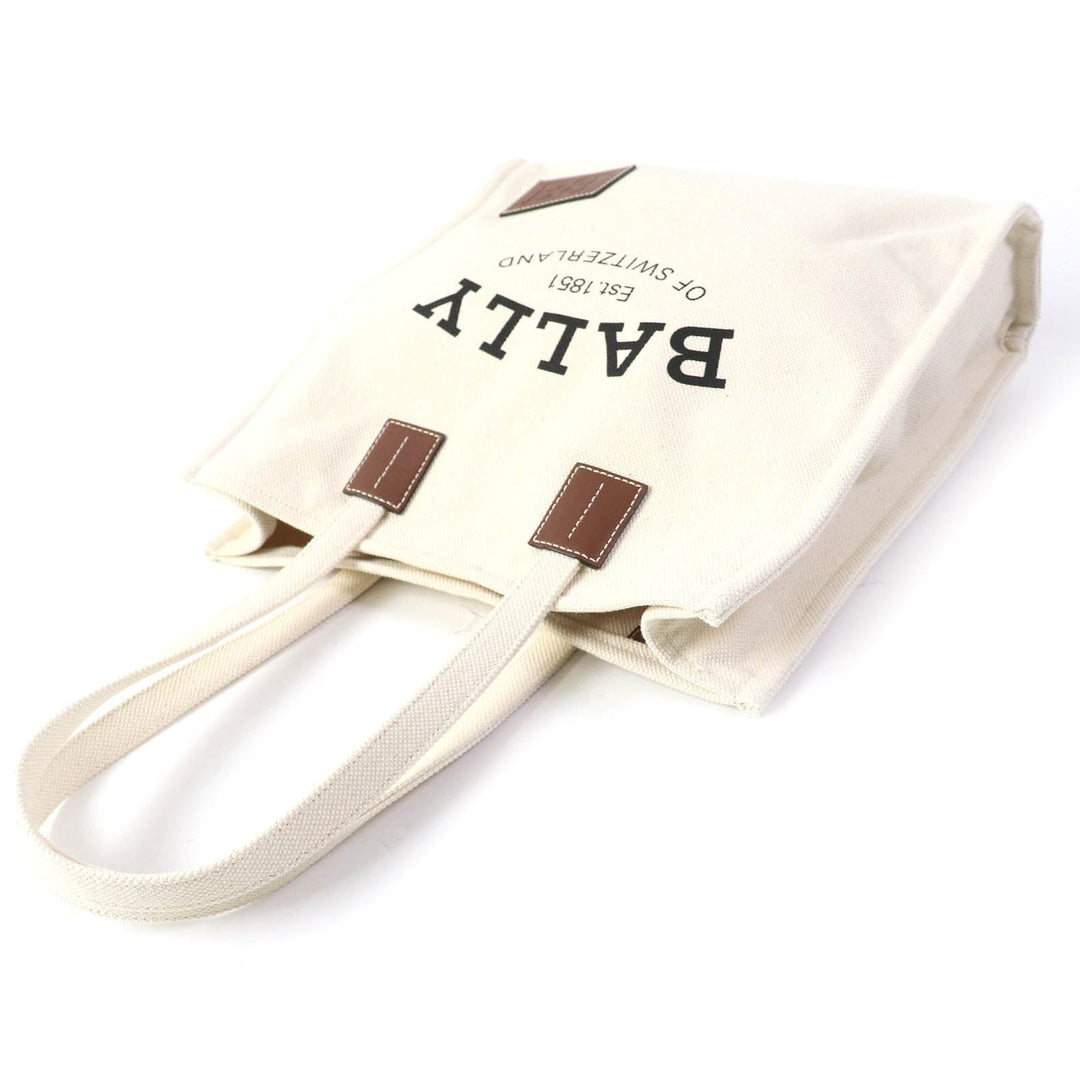 BALLY Tote Bag Main: Canvas, Part: Leather natural CABANA CRYSTALIA.ST 23 Women Used Authentic