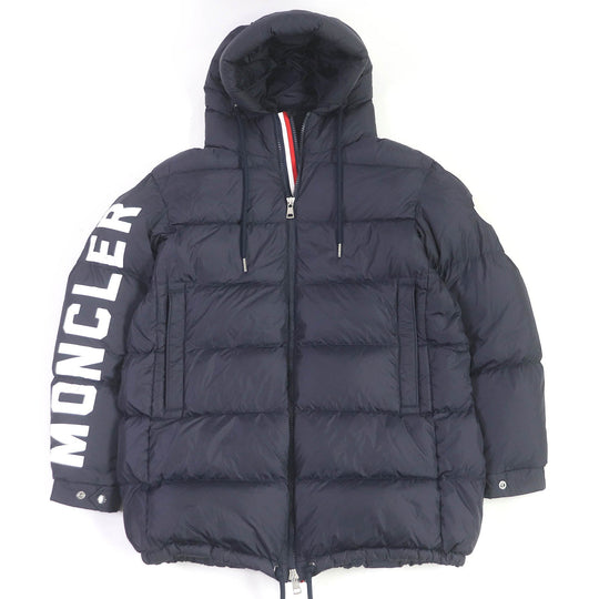 MONCLER Down jacket Main: 100% nylon, Filling: 90% down, Filling: 10% feather Navy MONCENISIO mens 2 Used Authentic